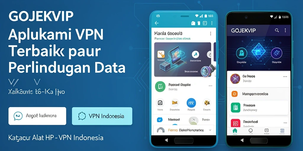 Tampilan antarmuka pengguna GOJEKVIP yang sederhana dan efektif.