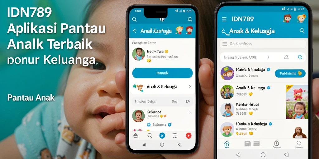 Tampilan antarmuka IDN789 yang mudah digunakan untuk memantau anak.