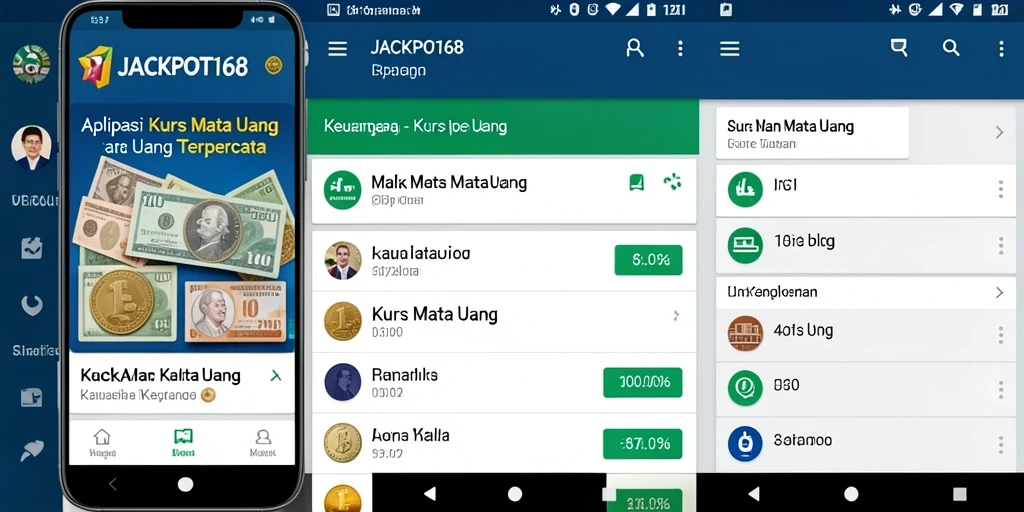 Tampilan antarmuka aplikasi JACKPOT168 untuk kurs mata uang yang menarik.
