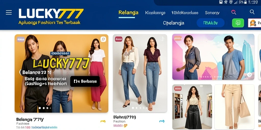 Antarmuka pengguna LUCKY777 yang menarik dan modern.