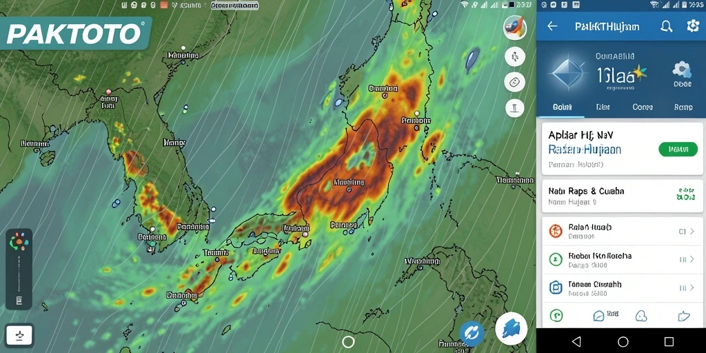 Antarmuka Radar Hujan PAKTOTO yang informatif dan interaktif.