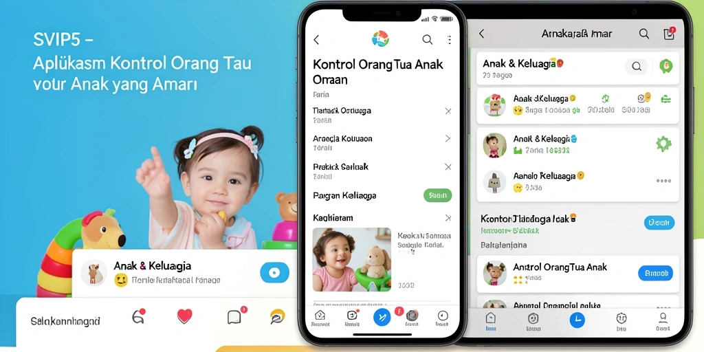Antarmuka aplikasi SVIP5 yang mudah digunakan untuk kontrol orang tua.