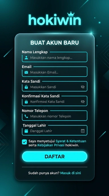 Panduan Mudah Daftar Akun Hokiwin Anda